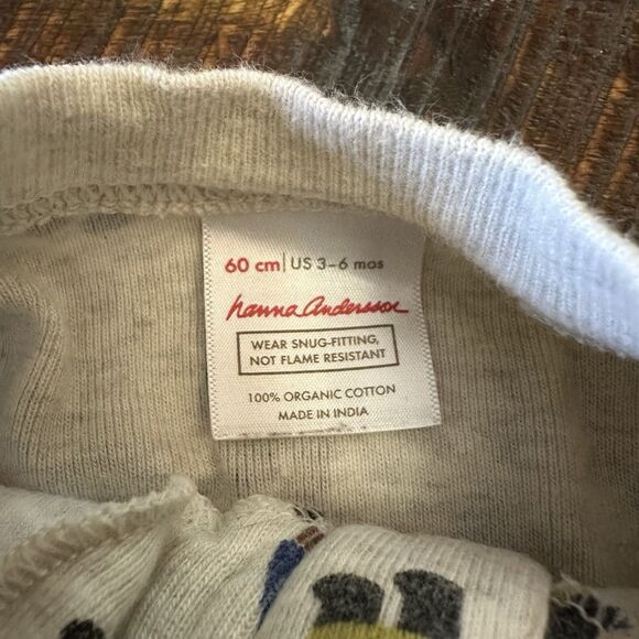 Hanna Andersson Size 3-6 Months Baby Zip Sleeper Rainbow Gnomes Christmas Winter - Picture 3 of 5